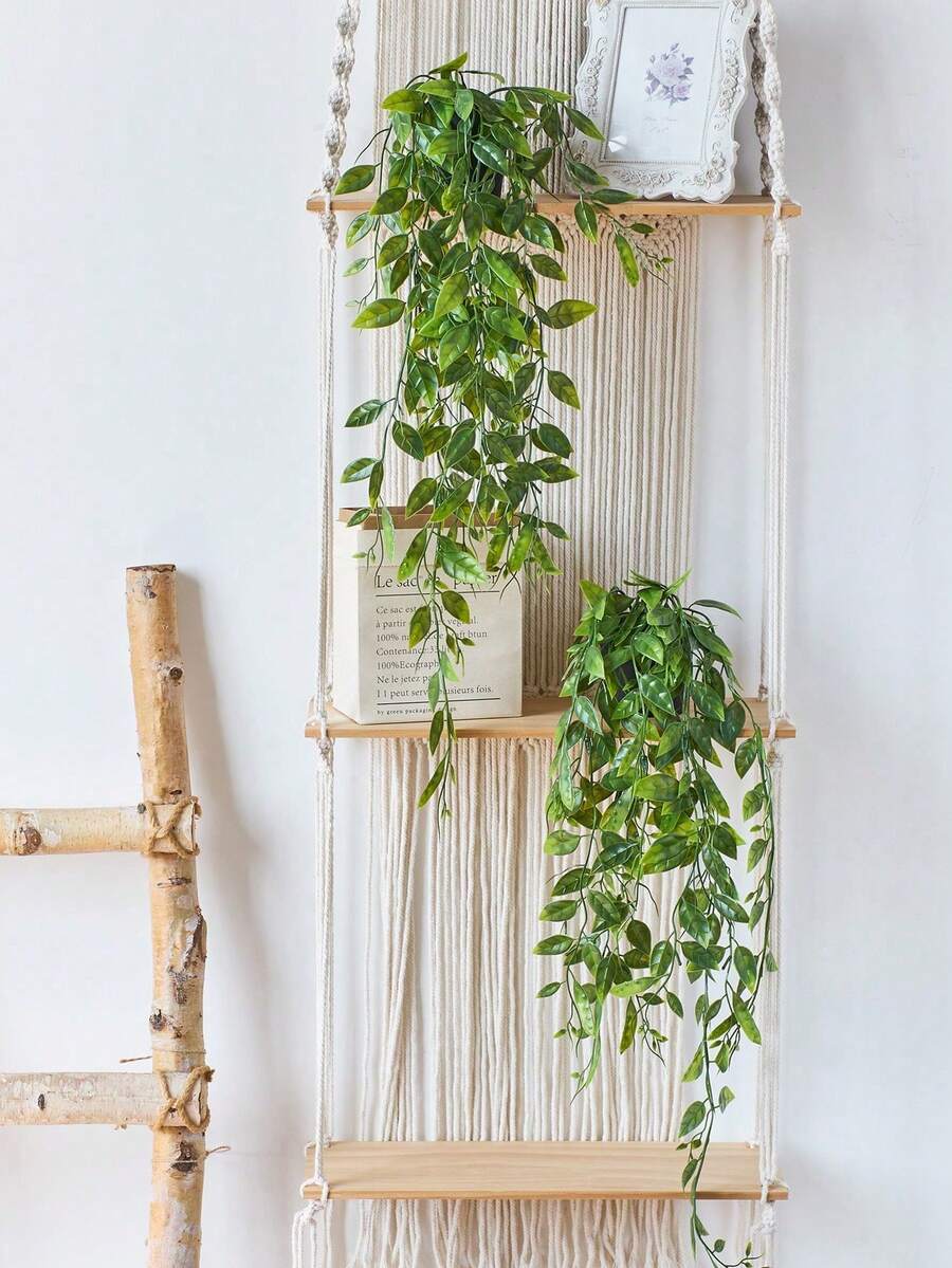 2 bó hoa giả trang trí tự làm chống tia UV mô phỏng chân thực, cây giả thích hợp cho hành lang nhà, vườn, sân, bàn ăn, phòng khách, trang trí tiệc cưới, hoa giả trang trí, ngày lễ tình nhân, mùa xuân, cây giả, hoa dây leo nhân tạo, dây leo nhân tạo treo tường, hoa giả, trang trí tiệc cưới cây giả, ngày lễ tình nhân - màu xanh lá - Xem 1