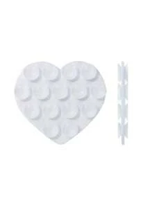 Juego de 3 piezas de soporte de teléfono con ventosa en forma de corazón de silicona, soporte de pared multifuncional con ventosa cuadrada antideslizante apto para la mayoría de los teléfonos, perfecto para fotografía en casa y al aire libre, soporte de teléfono portátil y móvil