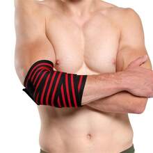 1/2 pièces Manchon de compression élastique réglable pour le coude, convient pour la course, le levage de poids, l'entraînement en squat - Multicolore - Voir 8