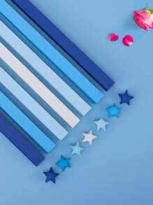 540 Pcs Origami Stars Paper Strips Handmade Home Cards Gift Party Decoration Craft Decoration Intellectual Paper Folding Lucky Star, Five-Pointed Star