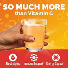 Emergen-C Vitamina C Ashwagandha Bebida en Polvo, Suplemento Dietético para Apoyo Inmunológico, Mezcla de Bayas - 18 Unidades