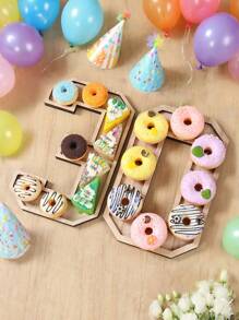 1Pc Wooden Birthday Digital Shaped Serving Tray Including Number 0-9,Class Of 2025 Wooden Pallet,Snack Tray,Jewelry Storage Tray,Fruit Tray,Congrats Grad Party Decor,Anniversary Decorations,18th/21th/30th/40th/50th/60th/70th Birthday Party Supplies,Candy Dessert Wooden Tray,Wedding Decor,Bridal Shower Favors,Babyshower Gender Reveal Party Supplies,Holiday Party Decor,Home Decor,Kitchen Decor,Table Decor,Afternoon Tea Supplies