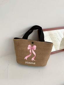 1个波西米亚风大号编织手提包 - 容量充足的黑白手提包，适合海滩、露营和户外活动，磁扣设计，是女性冒险、通勤、上学和购物的理想之选，方便户外活动，也是送给朋友和闺蜜、教师的完美礼物，是度假和节日的完美选择，也是送给老师的圣诞节、感恩节礼物，用途广泛，容量大，功能多样，色彩缤纷，可爱，简约，趣味，卡哇伊，千禧年风格，极简主义，通勤，商务休闲，基础款，可定制，个性化，独特，个性化定制，送给他的理想礼物，送给她的理想礼物，送给家人、朋友、女朋友，适合周年纪念日、生日、节日/度假、户外/郊游/旅行/徒步/体育场/运动/攀岩等场合。商务/通勤/工作/办公，定制女士包袋，新年魅力，波西米亚风，旅行收纳包，假日必备 - 彩色 - 查看 9