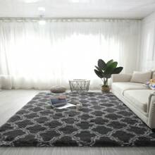 Large Shaggy Rugs Anti Slip Soft Fluffy Rug Living Room Bedroom Thick Carpet Mat - Dark Grey - View 3