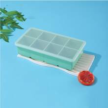 Große Silikon-Eiswürfelform, quadratische Eiswürfelformen, DIY Gefrierdessert-Form, Eiswürfelformen mit leichter Entnahme, für Zuhause und Bar