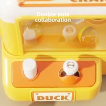 儿童卡通抓娃娃机玩具，迷你抓爪，塑料材质，适合儿童发展精细运动技能，增强手眼协调能力，适合男孩和女孩，家庭互动游戏，适合圣诞节、新年、生日礼物，无需电池，附带 6 个小球 - 彩色 - 查看 5