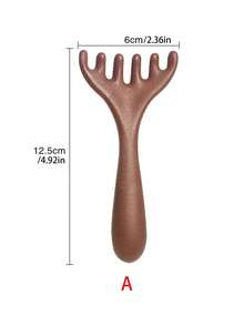 1pc Scalp Massager, Scraping Back Massager, Head Scraper, Portable Handheld SPA Head Massager, Compact And Easy To Carry, For Relaxing The Body, Deep Relaxation, Travel Supplies Essential, Back To School Supplies Essential!