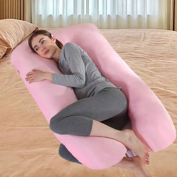 Pregnant women's pillow, abdominal support pillow, detachable and washable U-shaped pillow, large cushion, waist pillow