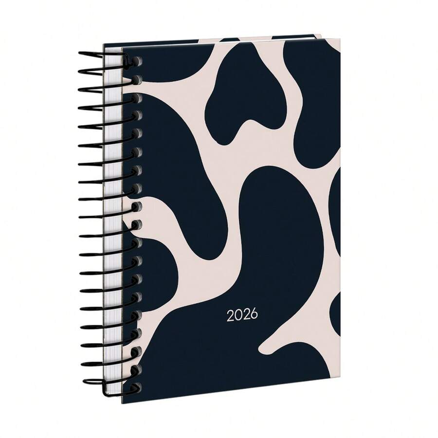 iscool Mini 2026 Agenda Hardcover Urban Flow Fluid - than chì - Xem 1