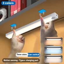 智能 LED 运动传感器灯，RV 照明灯具，3 种调光模式，USB 充电，内置锂电池，易于安装，适用于衣柜、橱柜、卧室、浴室、楼梯等