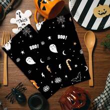 2/4 Pcs Set, Dish Towels, Pumpkin Face Print Microfiber Modern Absorbent Cloth, Halloween, Cooking And Baking Tea Towels, Printed Dish Cloths, Cleaning Towels, Hand Towels, Super Soft And Highly Absorbent, Gift For Neighbors, Moms, Friends, Birthday, Halloween, Housewarming, Kitchen Decor, Household Essentials