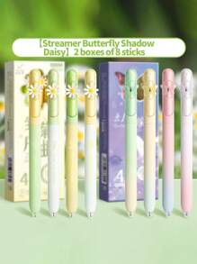 14pcs/8pcs/4pcs Rotating Twist Ballpoint Pens, High-Quality Ins Style Pens For Studying, Quick-Drying Black Ink Pens For Students, Smooth Writing Ballpoint Pens, Black Water-Based Pens, Back To School Supplies Gift