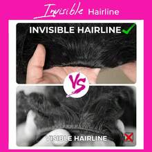bling hair Half Wig Upgrade, 3-In-1 Half Wig With Drawstring, Seamless Clip-Ins, Flip-Over Wigs Without Glue, Human Hair Kinky Curly Human Hair No Glue No Lace Wig For Women, 180% Density - 自然色&黑色系 - 查看 9