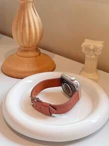 1 curea de ceas din piele pentru femei, compatibilă cu curelele Ultra/Se/8/7/6/5/4/3/2/1, design cu talie subțire, mărimi 38/40/41/42/44/45/49 mm