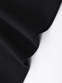 Y2K,180g 100% Pure Cotton Round Neck Comfortable Casual Men's T-Shirt - Black - View 6