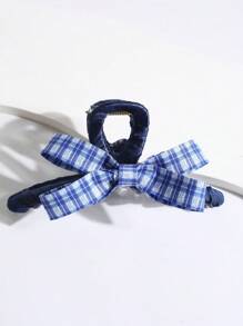 发夹 1 件装 新款心形蝴蝶结设计双面花式发夹 女士发饰、蝴蝶结配饰、学校用品、大学 - 彩色 - 查看 2