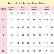 Ropa de chica adolescente, Patrón de letras burbuja, Camiseta de manga corta para adolescentes, Camiseta con estampado de letras, Cuello redondo regular, Tela transpirable