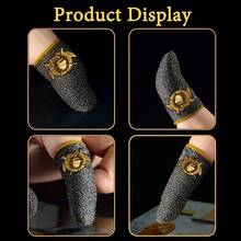 12 piezas de Dedales para dedos, Protector de pulgar para gamers, Guantes transpirables y sin costuras para pantalla táctil, para evitar el sudor en los juegos del teléfono - Multicolor - Ver 5