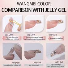 5秒速干指甲胶，无需UV/LED灯，半固态凝胶指甲胶，升级配方，DIY居家美甲美足 - 無色 - 查看 7