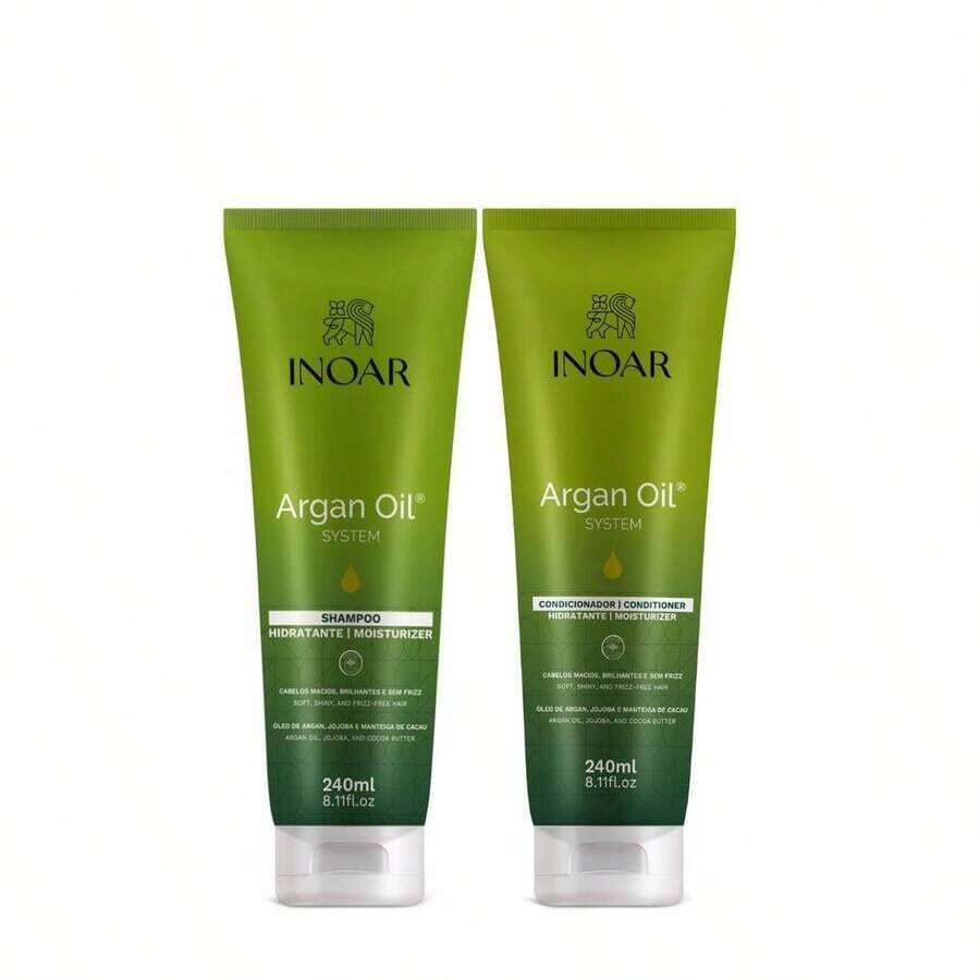 INOAR OFICIAL Inoar Argan Oil System - Kit Bisnaga 240ml - Verde - Visão 1