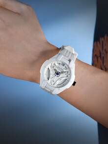 Fido Dido Reloj de cuarzo marca FidoDido - Correa de silicona resistente al agua 50M, movimiento de cuarzo japonés, esfera grande de 50mm, diseño deportivo, de moda, casual y clásico, perfecto como regalo para hombres y estudiantes - mirar - Ver 5