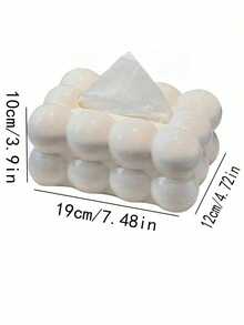 1 件塑料纸巾盒，简约纯色纸巾架，适用于卧室、客厅、汽车、家居装饰浴室配件 - 彩色 - 查看 10