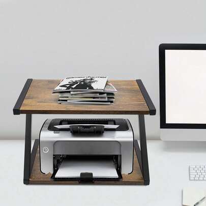 kangten Z-förmig Druckerständer, Desktop-Druckerständer, 2-stufiger Druckerständer