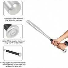 28'' Heavy Metal Baseball Rounder Softball Bat Silver Pole Stick Stainless - Variant1 - View 3