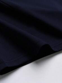 洛杉矶图案 T 恤，黑色涤纶男式洛杉矶 78 图案 T 恤 - 休闲宽松版型，可机洗短袖 T 恤，带有粗体数字印花 - 寶藍色 - 查看 3