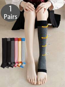1 para ocieplaczy na nogi, skarpetki z odkrytymi palcami, skarpetki za kolano, skarpetki unisex łagodzące ucisk