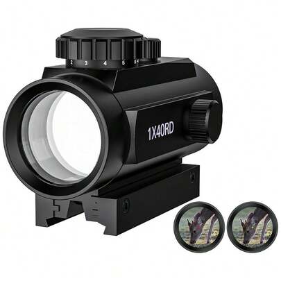 Lente objetiva monocular de ponto vermelho RD1X40, telescópio, lente objetiva de ponto cruzado, acessórios para estilingue