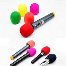 10pcs Sponge Foam Covers Windscreen Windshield Mic Cover For Handheld Microphone - Color Mixing - View 9