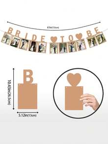 1 Set Bride To Be Photo Banner Bride Bunting For Wedding Decoration And Bridal Shower Party Supply - Multicolor - View 3