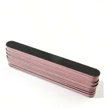 100/180 Grit Double-Sided Nail File Set, Black Sandpaper Nail Buffing Block, Washable Nail File Tools For Natural & Acrylic Nails DIY Salon Use