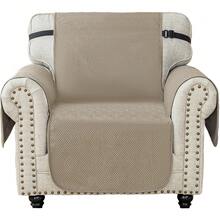 YSTYLE Vỏ bọc ghế sofa 1/2/3/4 chỗ có tay vịn, Vỏ bọc ghế bành đa năng, Vỏ bọc ghế sofa chống trượt, Vỏ bọc ghế sofa chống trầy xước, Vỏ bọc ghế sofa chống bẩn, Tấm bảo vệ ghế sofa cho mèo và chó - Màu Khaki - Xem 7