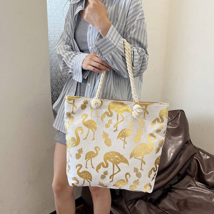 Women Shoulder Bags - 金色波紋 - 查看 1