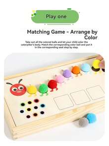 1 套儿童多功能算术玩具，颜色匹配，10 以内加减法，早期数学学习和教育游戏，儿童礼物 - 彩色 - 查看 6