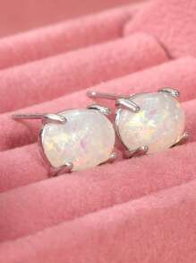 1 Pair Minimalist Teardrop Pendant Earrings, Suitable For Daily Wear, Great Gift For Colleagues And Classmates On Birthdays And Holidays