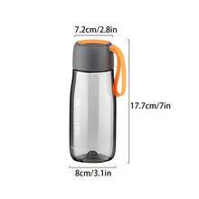 1pc Outdoor Sports Water Bottle With Silicone Strap, Plastic Cup - Multicolor - View 5