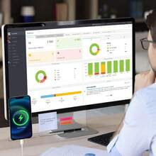 1pc Office Desk Accessories, Monitor Memo Board, Computer Message Board, Office Supplies For Women Men Computer Sticky Note Holder Home Office Accessories Desktop Message Office Decor - Multicolor - View 6