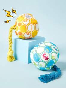 PETSIN Pelota de juguete interactiva con sonido para perros, masticable con detección de olores para perros pequeños y medianos, juguete de entrenamiento para aliviar el aburrimiento para cachorros y mascotas - Multicolor - Ver 2