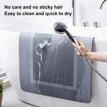 1pc New Diatom Mud Bathroom Mat, Geometric Absorbent Floor Mat, Soft Diatom Mud Home Non-Slip Foot Mat, Kitchen And Bathroom Quick-Drying Mat - Suitable For Bathroom, Kitchen, Bedroom, Doorway, Laundry Room, Toilet, Etc., Bathroom Accessories - 彩色 - 查看 11