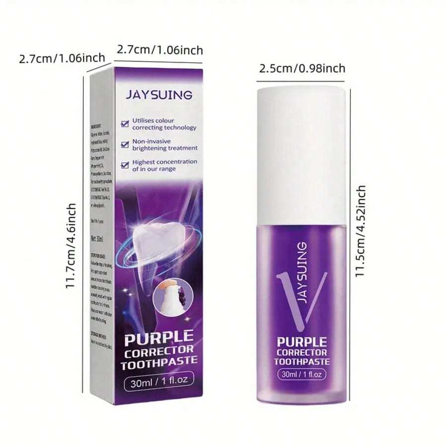 Purple Whitening Toothpaste, Whitening And Keeping Breath Fresh, The Magic Of Colored Wheel Toothpaste Brings Brighter Smiles And Whiter Teeth