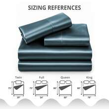 4-Piece Satin Sheet Set Lux Décor Polyester Silky Soft & Breathable – Deep Pocket Fitted Sheet For Home Decor- Graduation Gifts, Home Decor, Sleep Protection For Dorms, Student Beds, Back-To-School Gift, Valentine's Day Bedroom, Spring Bedding Refresh, Guest Room Essentials, Dorm Room Bedding, Premium Bed Linens, Easy Care Sheets, Hypoallergenic Fabric, Year-Round Comfort, Master Bedroom Update, Matching Bedding Set, Hotel Quality Linens, Wrinkle-Free, Cooling Touch, Modern Style - 藏蓝色 - 查看 3