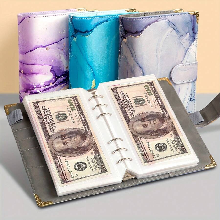 A6 Budget Storage Binder With A Large Capacity Of Up To 100zhang- Can Be Used For Family Savings Budget Expenditures Festival Gifts And Organizing Household Assets For Women Wallet Purse Wallet Wristlet Wallet Coin Wallet