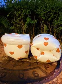 2 pièces Brassards gonflables, Brassards rayés en PVC pour manches flottantes pour piscine, sports nautiques pour adultes et enfants, entraînement à la natation, fête de plage d'été