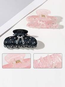 1 件 Y2K 蝴蝶水钻发夹，甜美女孩时尚发夹，休闲百搭发饰