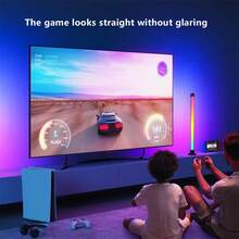 2pcs LED Corner Floor Lamp Smart APP Control RGB 24 Color Floor Lamp Remote Control Music Sync LED Lamp For Home Room Party And Christmas Decoration - Advanced Black - View 6