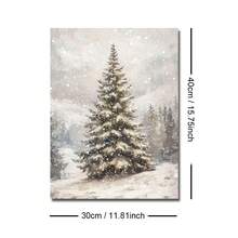 1pc Framed/Unframed Vintage Christmas Tree Poster Festival Cozy Wall Art Canvas Print Minimalist Retro Winter Xmas Holiday Farmhouse Decor Rustic Painting For Apartment, Living Room, Bedroom, Modern Home Decoration Christmas Decoration XMAS Decor Christmas Tree Gift Decor Thanksgiving Wedding Home Decor Fall Decor Autumn Decor Birthday Decorations For Gifts Party Supplies Indoor Holiday Festival Decor Halloween Decor Wall Decor Halloween Ornaments - Multicolor - View 8