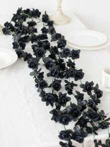 1 CÁI/3 CÁI/70 CÁI Hoa nhân tạo - Hoa hồng leo, Hoa hồng leo lụa, Khăn trải bàn, Cây giả, Nhà, Phòng ăn, Phòng khách, Trang trí sân vườn ngoài trời, Nghệ thuật cắm hoa, Đạo cụ chụp ảnh, Mùa thu, Bình hoa, Tường hoa, Vòng hoa, Bó hoa cô dâu, Trang trí đám cưới, Vật liệu làm vòng hoa tự làm, Vật liệu trang trí tiệc sinh nhật, Phụ kiện trang trí nhà cửa - màu đen - Xem 5